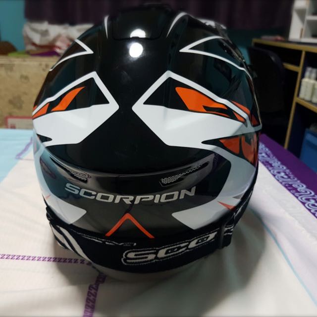 Scorpion Dirt Bike Helmet Goggles Car Accessories On Carousell