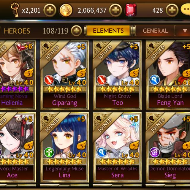 Seven Knights Account Lvl 46 Reserved Video Gaming Gaming Accessories Game Gift Cards Accounts On Carousell