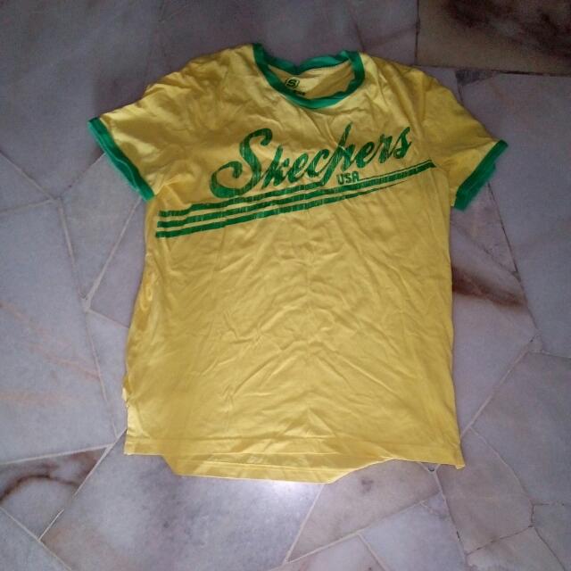 skechers t shirt yellow