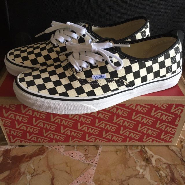 vans golden coast authentic checkerboard shoes
