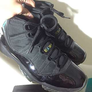 Nike Air Jordan 11 Retro Uk9 Us10 28CM 乾媽 378037-006 台灣公司貨 發票已丟 保證正品 假貨賠十倍 二手 Gamma Blue Black 喬丹 籃球 鞋 男