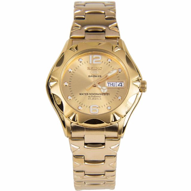 seiko 5 23 jewels gold