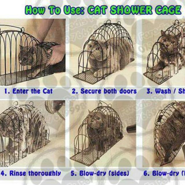 Cat Bath Cage