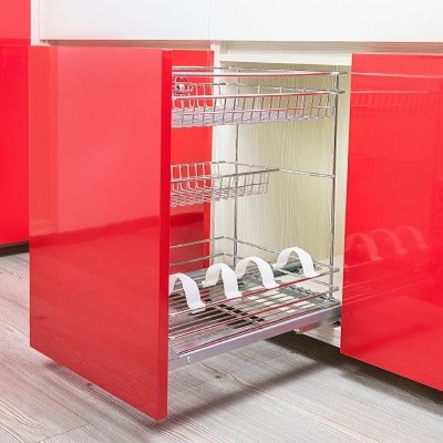 Excel 3 Tier Pull Out Basket, Softclose Spice Rack (Brand New