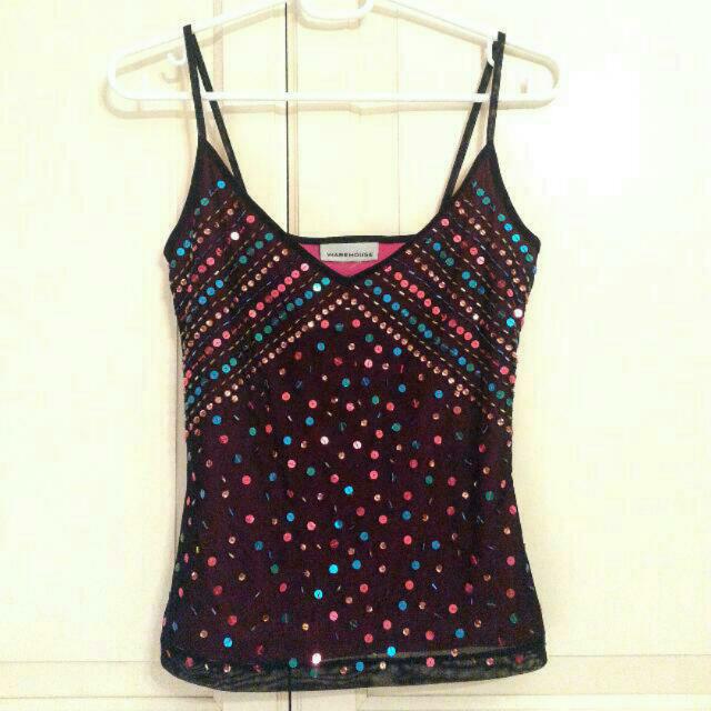 sequin evening tops uk