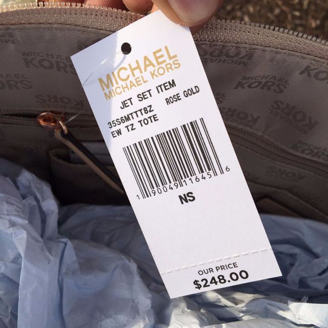 Michael kors jet set online item ew tz tote
