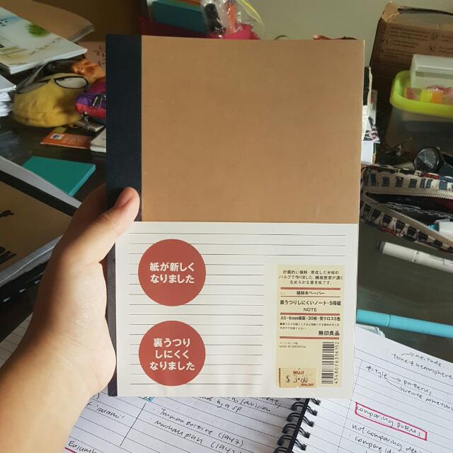 Muji A5 lined Notebooks, Hobbies & Toys, Stationery & Craft, Stationery