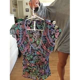 Filagree Sequenced/beaded "Just Jeans" top