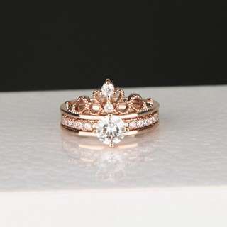 2 Pc Tiara Ring