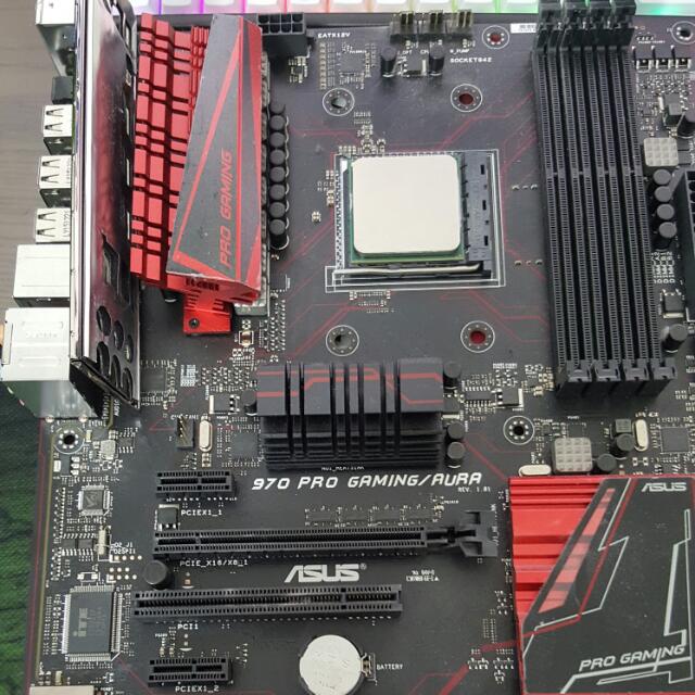 Asus 970 Pro Gaming Aura Motherboard And FX 6300, Computers & Tech