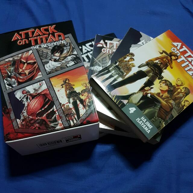 Attack On Titan The Beginning Box Set Volumes 1 4 Books