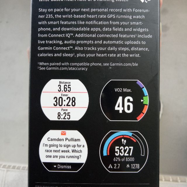 BNIB Garmin Forerunner 235 Asia Version Mobile Phones Gadgets Wearables Smart Watches on Carousell