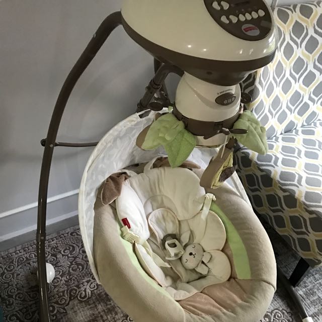 Fisher Price Snugabunny Cradle N Swing With Smart Swing Technology Babies Kids Babies Kids Fashion on Carousell