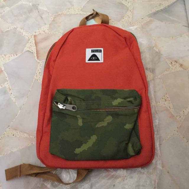 Poler Rambler Pack (Category: Everything Else) located in Singapore. Submitted by happyhaulz (Listing ID 90157413, Image 1). Description: Condition 9/10 Original Price:$89 Heavily discounted Front pocket n wide interior storage space Lasting functional zip Backpack .