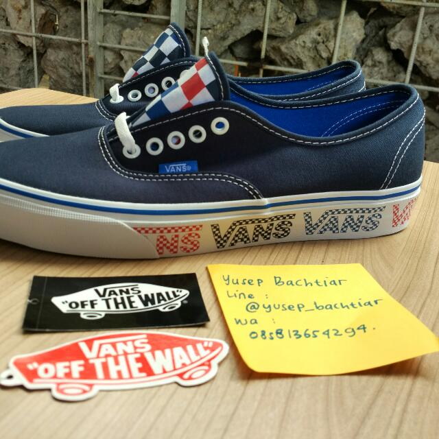 vans authentic checker tape