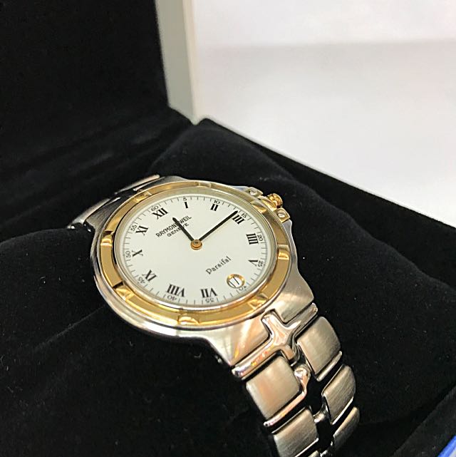 18K Gold Steel Raymond Weil Parsifal Quartz Watch