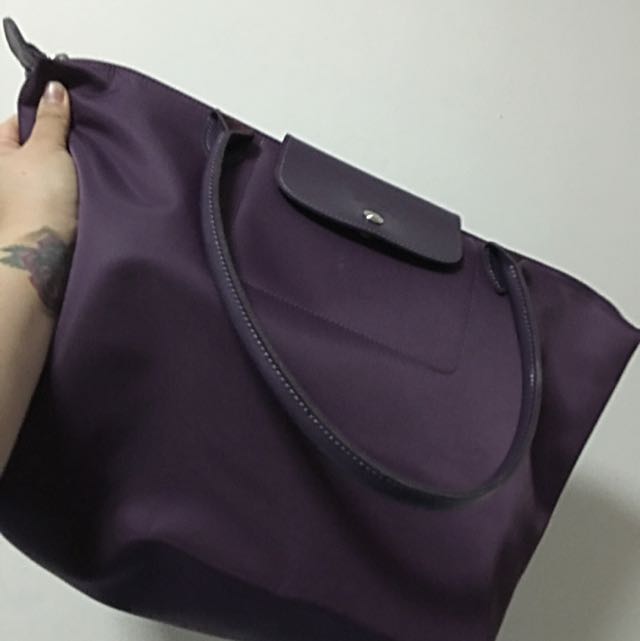 longchamp dark purple