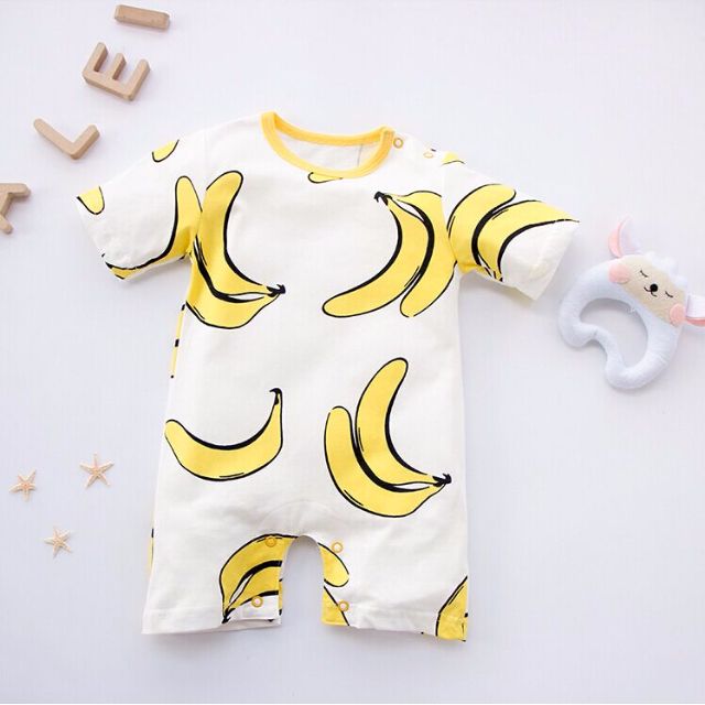 banana onesie baby