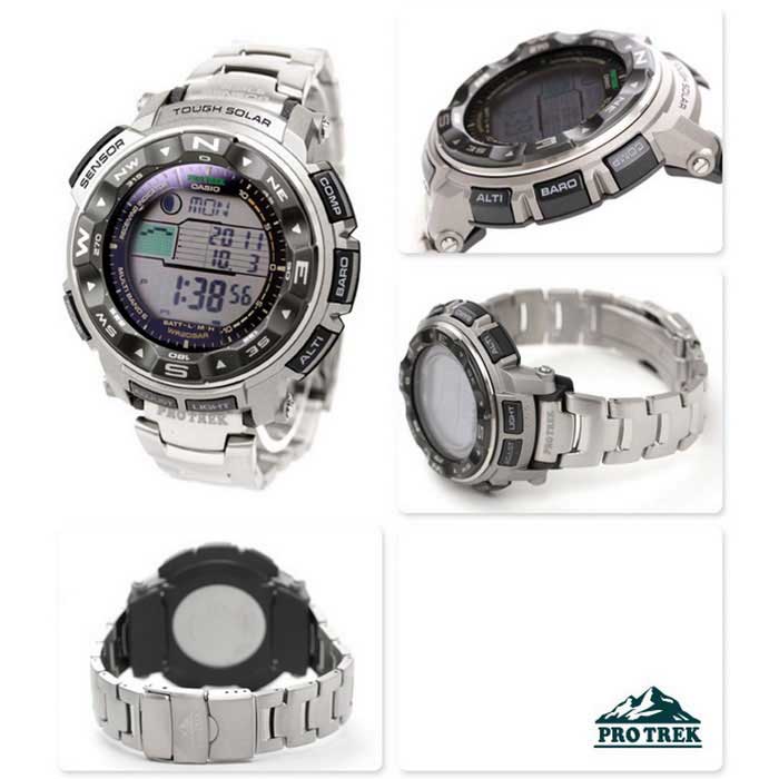 Casio men's pro trek prw2500t shop tough solar digital sport watch
