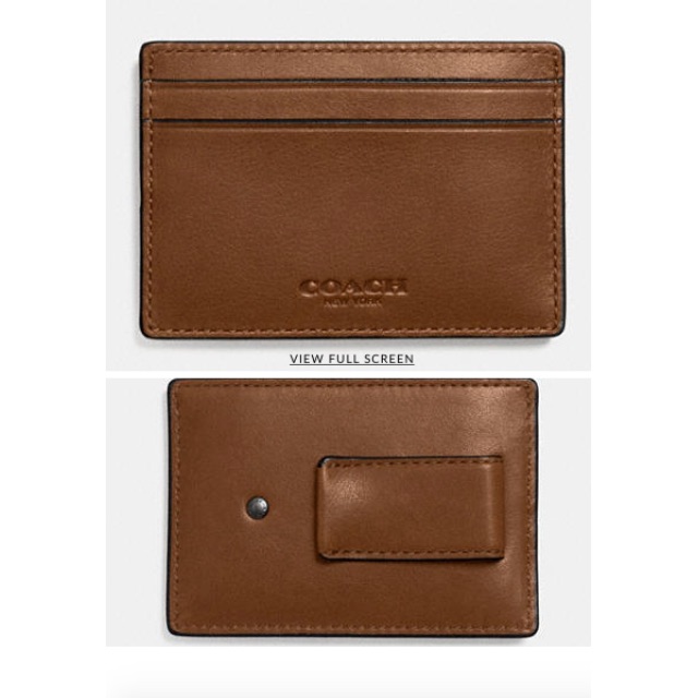 Coach money clip brown clearance