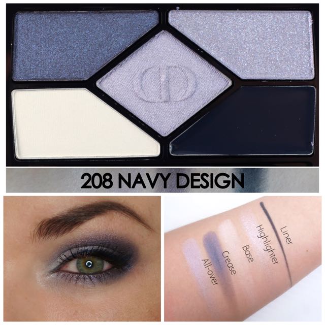dior navy design eyeshadow