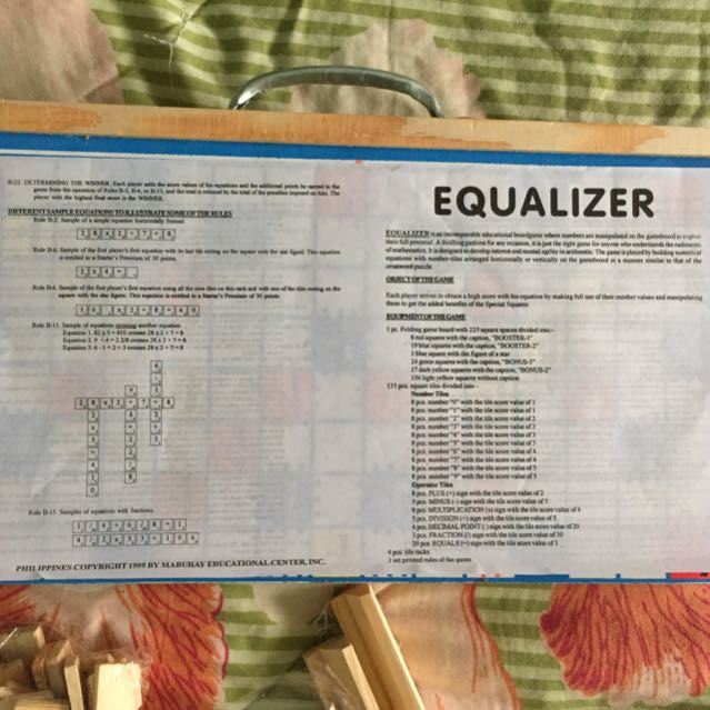 Equalizer Math Board Game, Hobbies & Toys, Toys & Games On Carousell