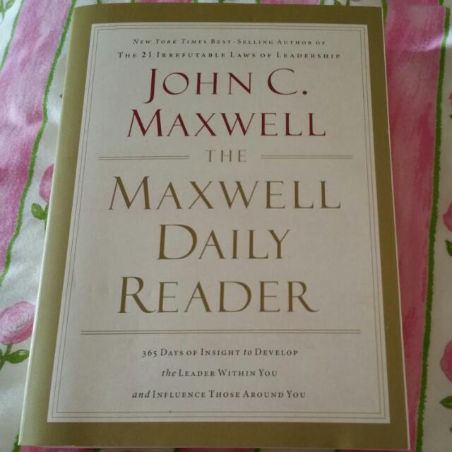 John Maxwell Daily Reader Books Stationery Fiction On Carousell