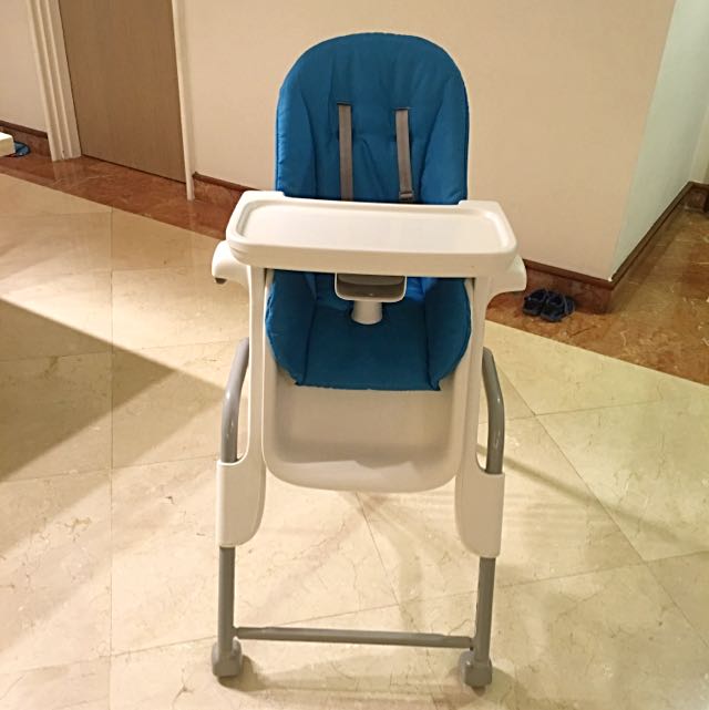 Oxo Seedling High Chair In Blue Babies Kids Nursing Feeding On Carousell
