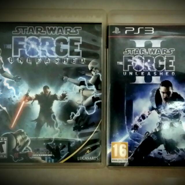 Ps3 Star Wars The Force Unleashed Bundle Toys Games Video Gaming Video Games On Carousell