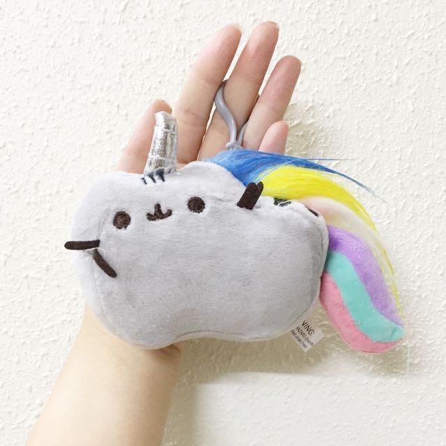 Pusheen unicorn keychain hot sale
