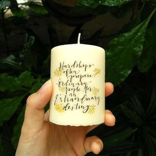 🌸CALLIGRAPHY CANDLES