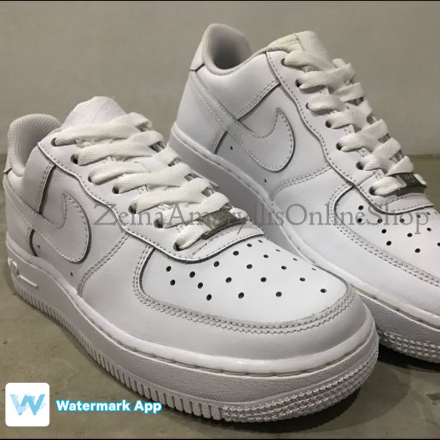Authentic Nike Air Force 1 AF1 Triple White size 5.5 6 Womens 3K Only
