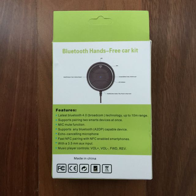 Bluetooth Hands-Free Car Kit JRBC01, Car Accessories on Carousell