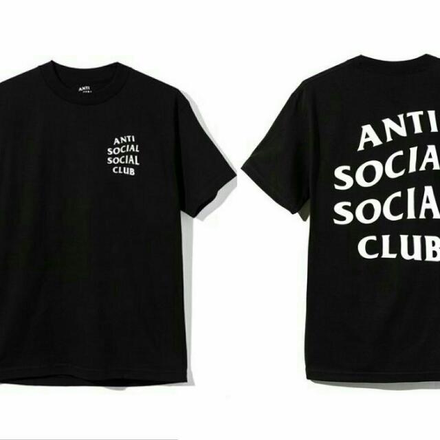 anti social social club black