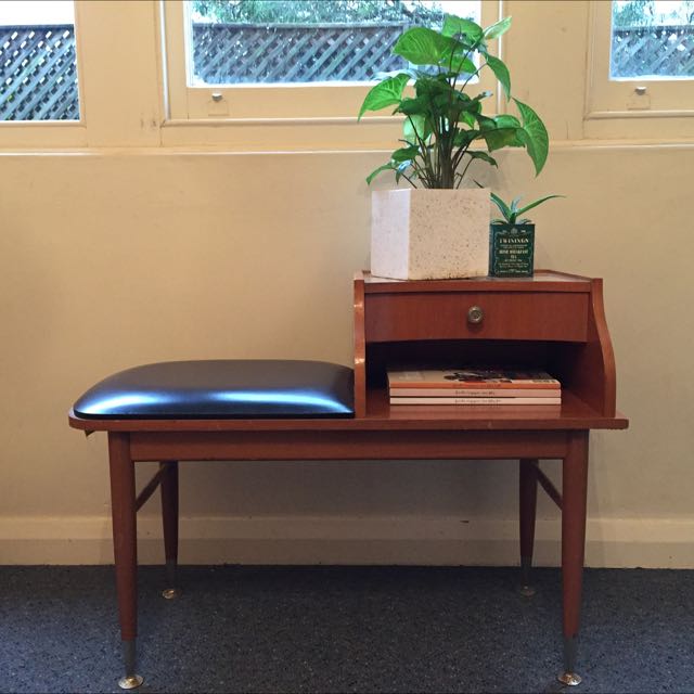 Mid Century Modern Telephone Table Home Furniture On Mid Century Modern Telephone Table