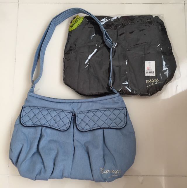 naraya denim sling bag