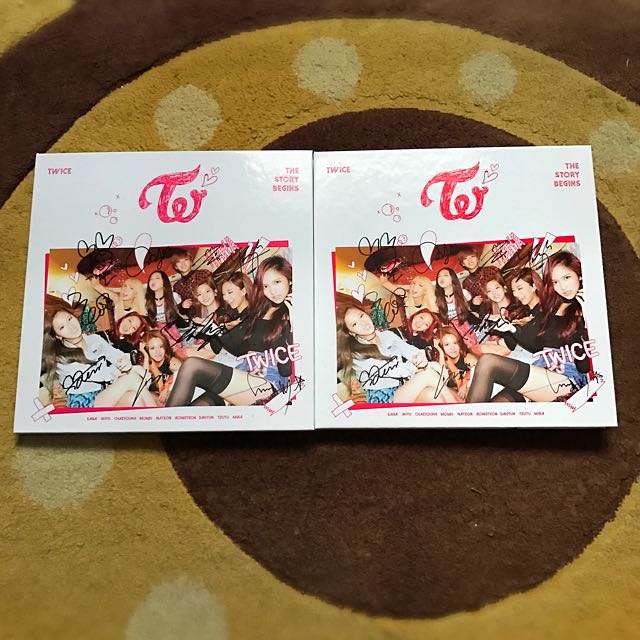 Wts Mwave Twice The Story Begins Autograph Album Hobbies Toys Memorabilia Collectibles K Wave On Carousell