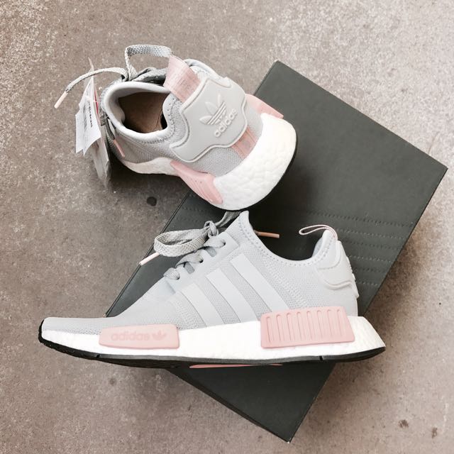 nmd gray and pink