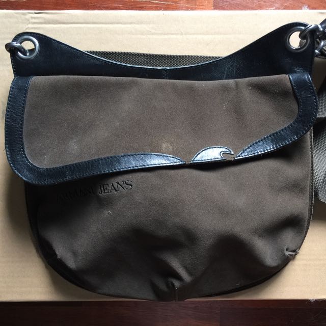 Armani Jeans Sling Bag Men S Fashion Bags Wallets On Carousell