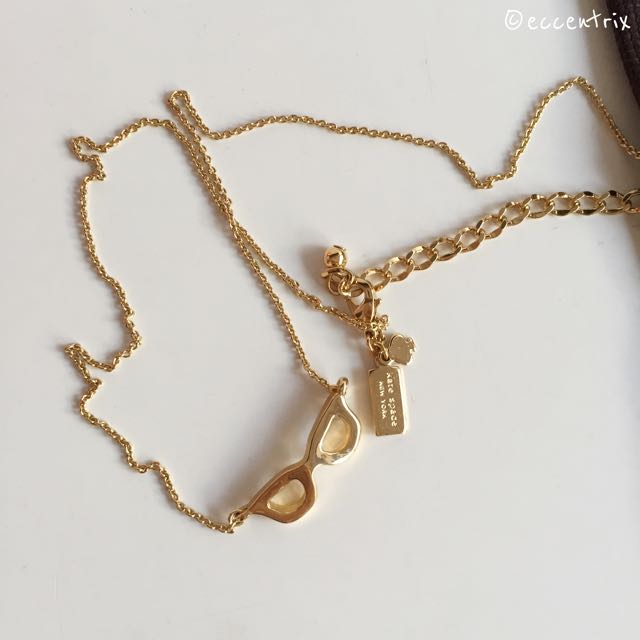 BN Kate Spade Lookout Glasses Pendant Necklace