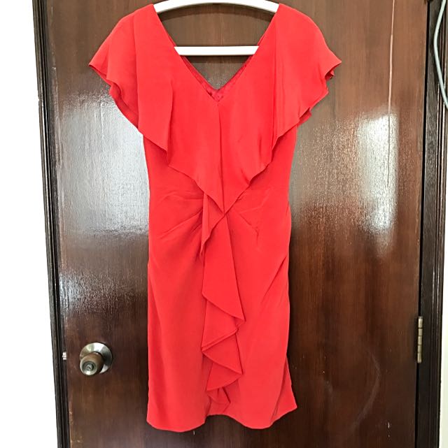 Red coral deals dress