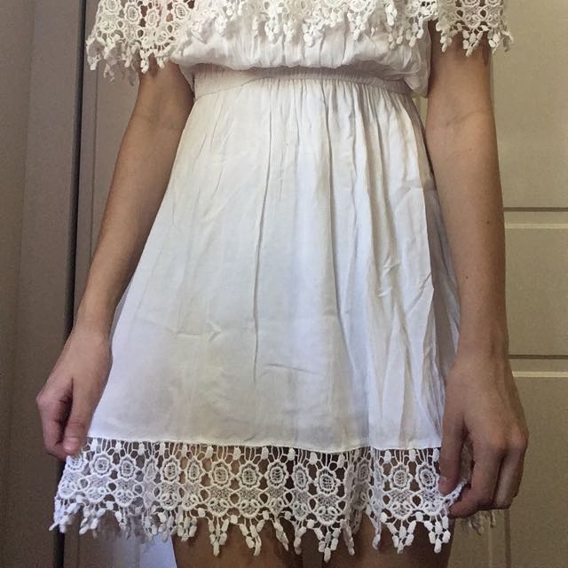 Cute Off The Shoulder White Dress Women S Fashion Clothes On