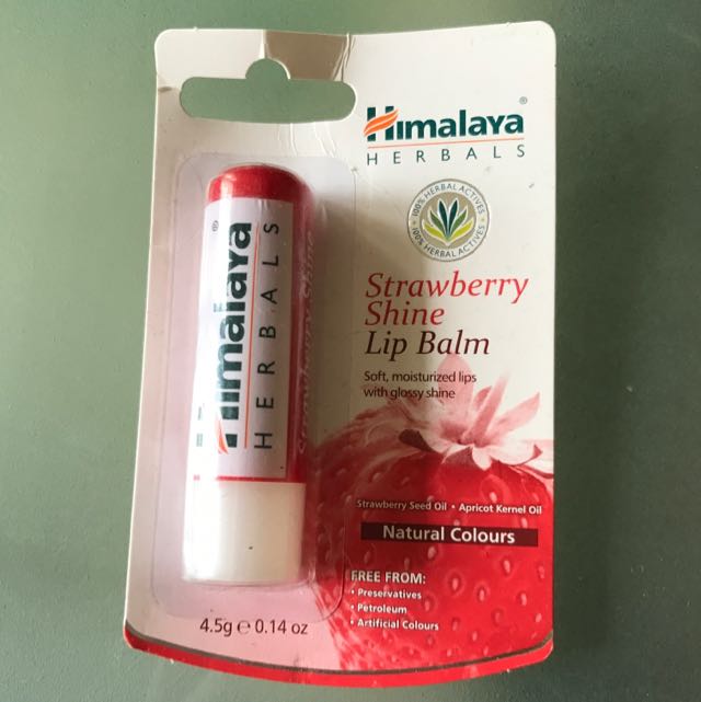 Himalaya Strawberry Shine Lip Balm Health Beauty Bath Body On Carousell