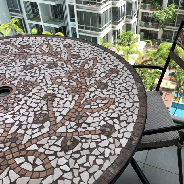 Marks Spencers Verona Garden Patio Mosaic Table 4 Chairs Marks Spencers Verona Garden Patio Mosaic Table 4 Chairs Furniture Tables On Carou