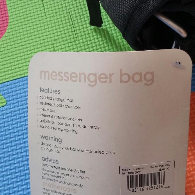 Mothercare Messenger Bag / Changing Bag, Babies & Kids, Going Out, Diaper Bags & Wetbags on