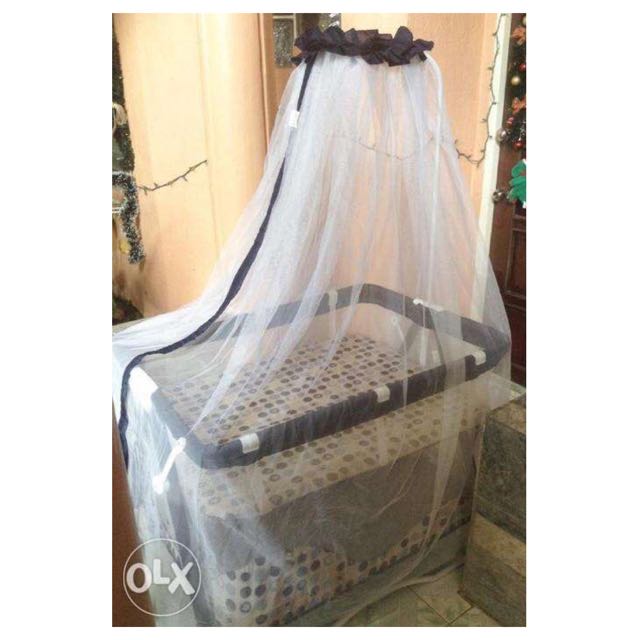 Playpen Crib Blue (Category: Cots & Cribs) located in Mandaluyong City. Submitted by shielalovess (Listing ID 90628152, Image 2). Description: Playpen preloved With mosquito net With Changing tray With pockets All good condition I Clean and sanitize it already We rarely used this only wer at home Selling for 4,000php Thats the best price! Pick up or meet up im ok! (Except mondays!) .