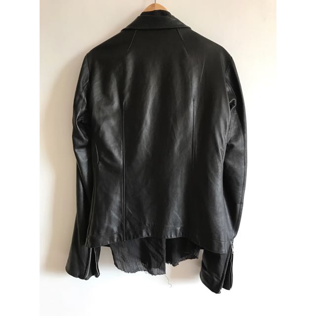 Rick Owens Vintage Stooges Leather Jacket, Men's Fashion, Tops & Sets ...