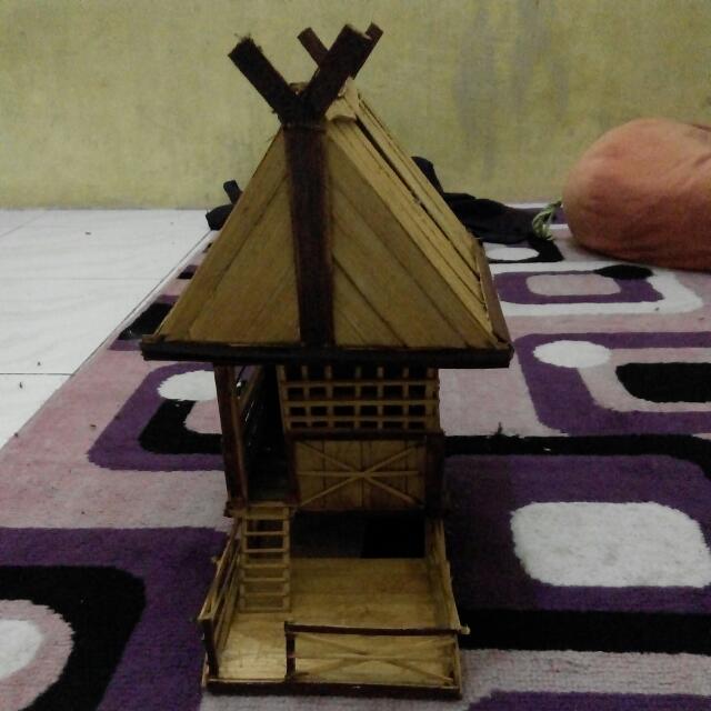 Rumah Bambu Unik Desain Kerajinan Tangan Karya Seni Di Carousell