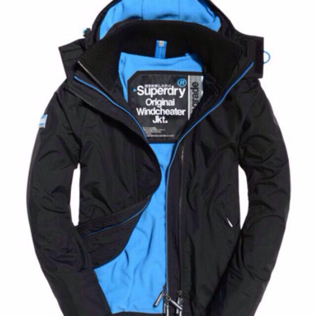 Superdry男生防風外套pop Zip Windcheater 名牌精品 精品衣服在旋轉拍賣