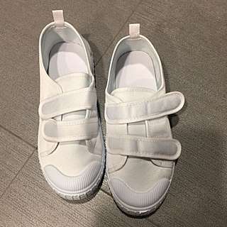 Canvas School Shoes (White)